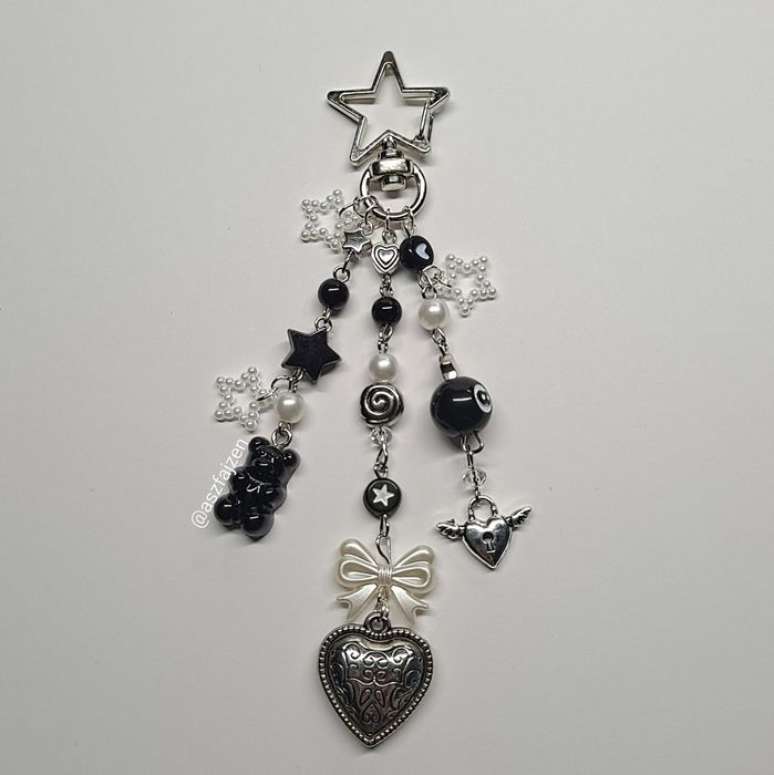 Brelok Keyring Gwiazdkowy Czarny Gothic Emo Pinterest Alternative