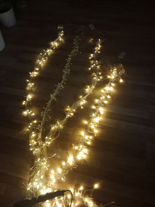 Lampki ledowe kurtyna 2m szerokie 1,95 wysokie