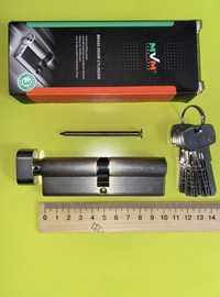 Циліндр MVM Р6Р 50x50 SN ключ-вороток 100 мм матовий нікель
