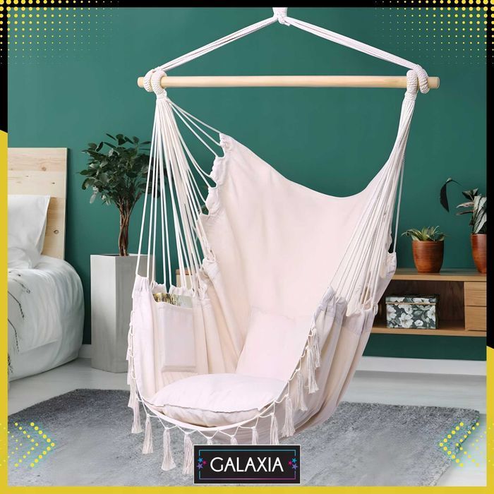 KRZESŁO BRAZYLIJSKIE Fotel Wiszący Huśtawka Hamak Ogrodowy Balkon BOHO