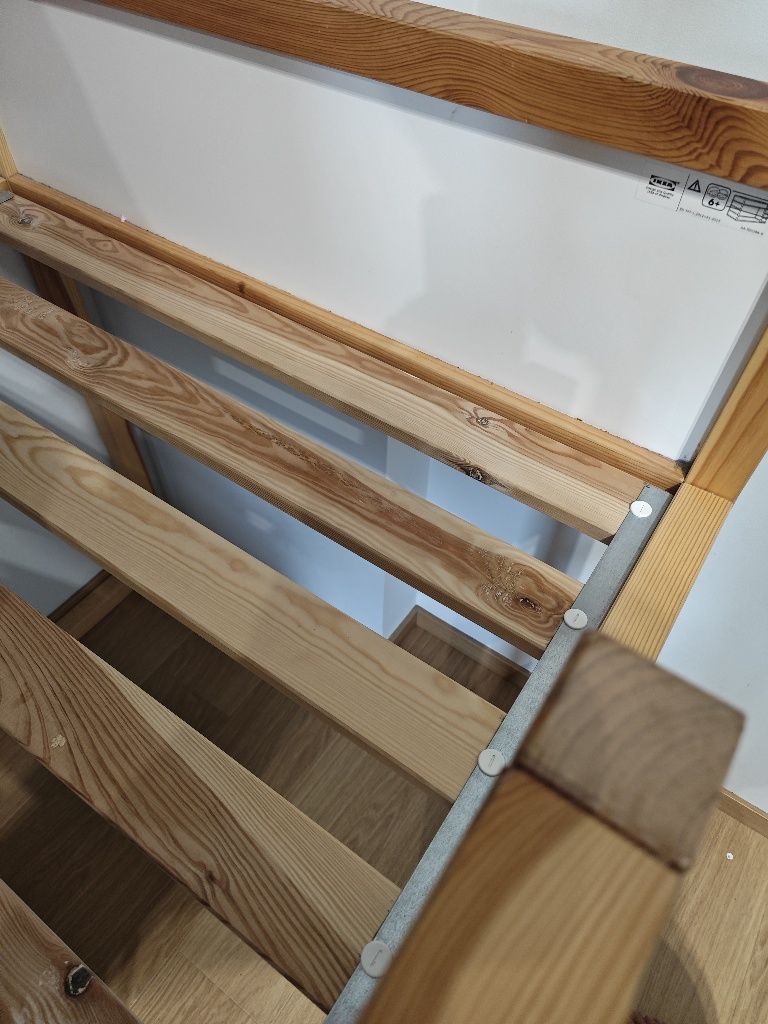 Łóżko piętrowe IKEA KURA + materac. Stan idelany