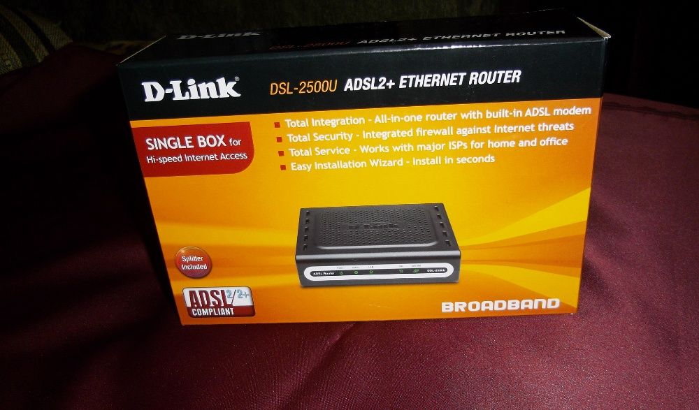 Модем D-Link DSL-2500U ADSL-2 +enternet router