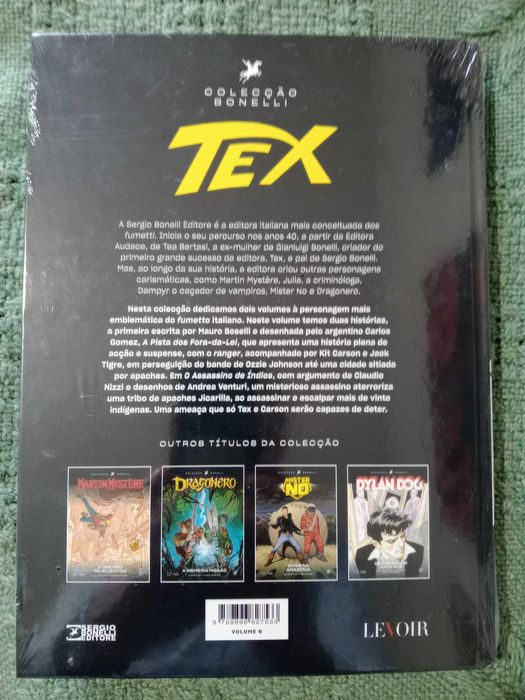 Bd Tex capa dura "A pista dos Fora da Lei" Novo Selado