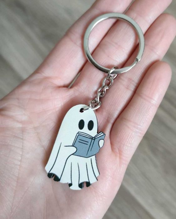 Duszek Czytelnik Brelok Dobry Duch książka Gadżet Prezent Książkoholik