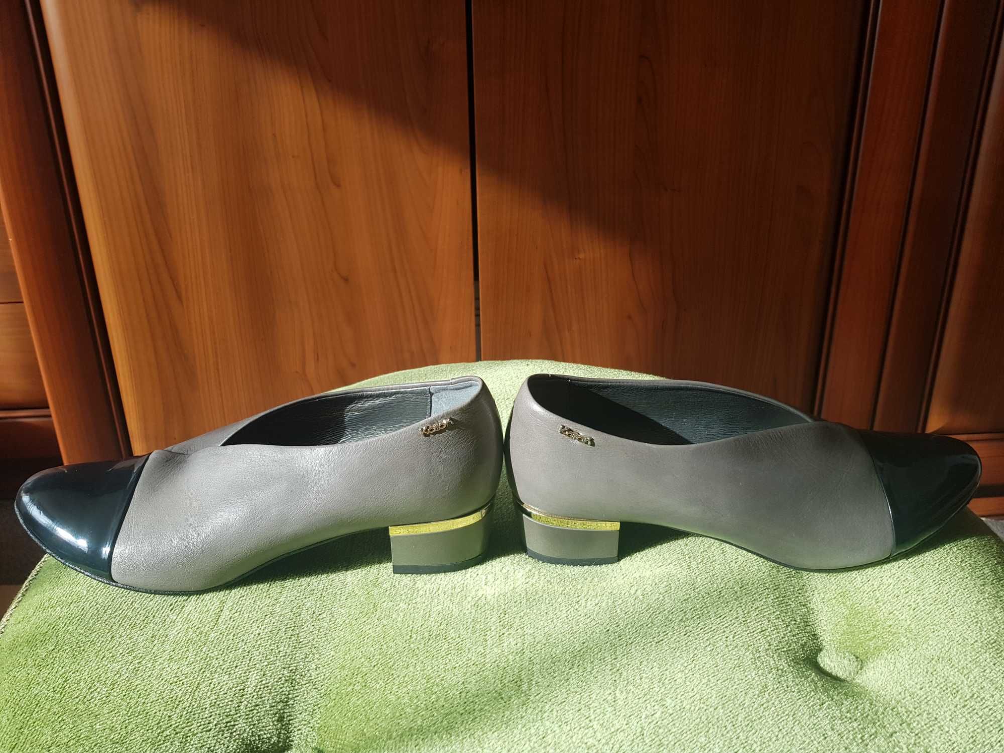 Buty Karoń, czułenka, skóra naturalna,r.39,raz założone