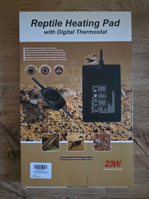 Mata grzewcza do terrarium z cyfrowym termostatem  Reptile Heating Pad