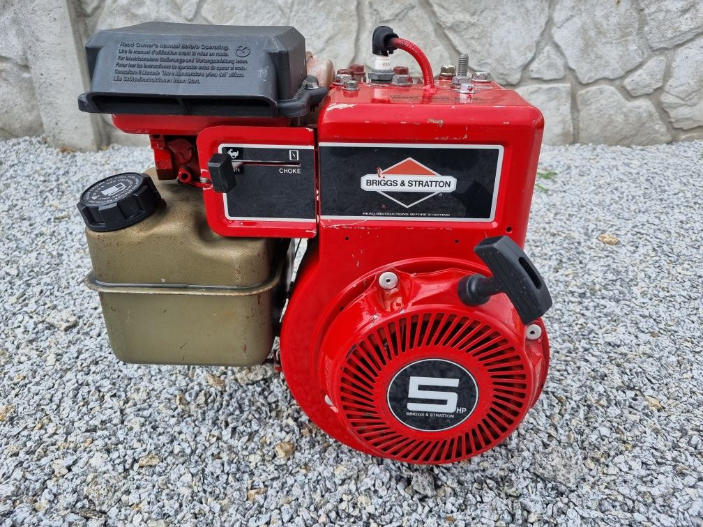 Silnik Spalinowy Briggs 5hp / poziomy wał / Super Stan!