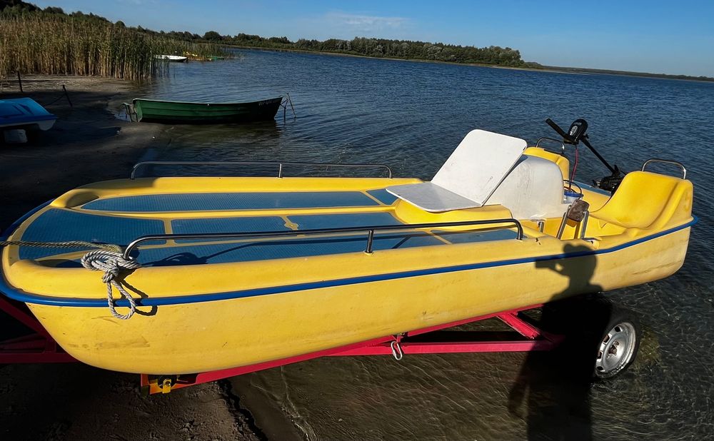 Rower wodny platforma duży hybryda elektryczny z przyczepą