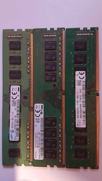 Pamięć RAM 3x8GB – DDR3 i DDR4 mix, sprawne kości