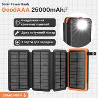 Павербанк 36000mAh ADDTOP 4 сонячні панелі