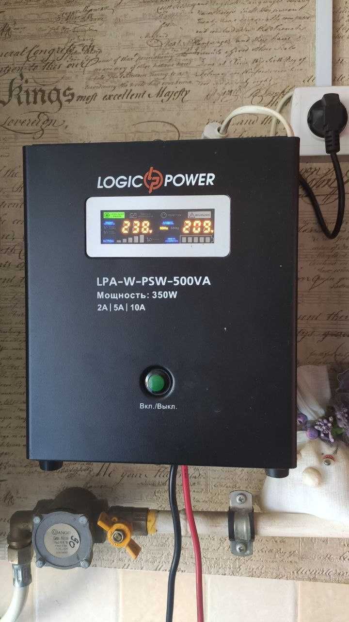 ДБЖ 12V LogicPower LPY-B-PSW-500VA+ 5A/10A (правильна синусоїда)