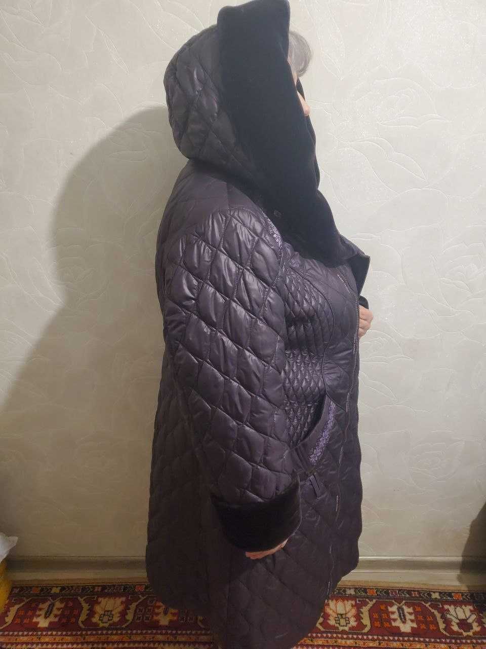 Пуховик-пальто Exclusive moda 62 Темно-бардовый