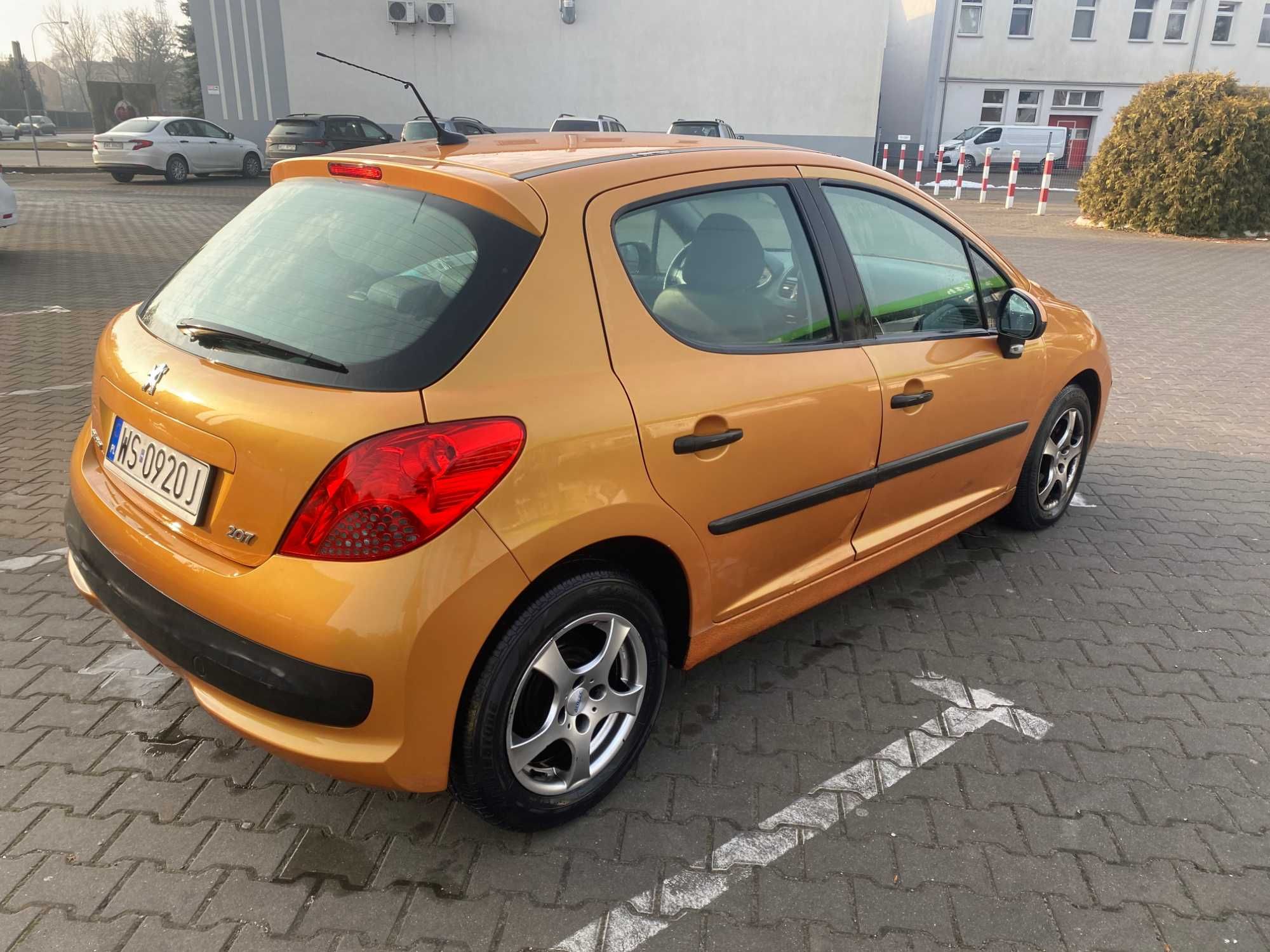 Peugeot 207 1.4 HDI 2006r |  136 tyś przebiegu Złoty KLIMA ALU