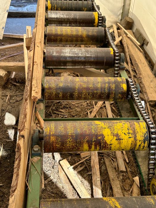 Stół rolkowy ze zrzutem trak , wielopiła ,podajnik