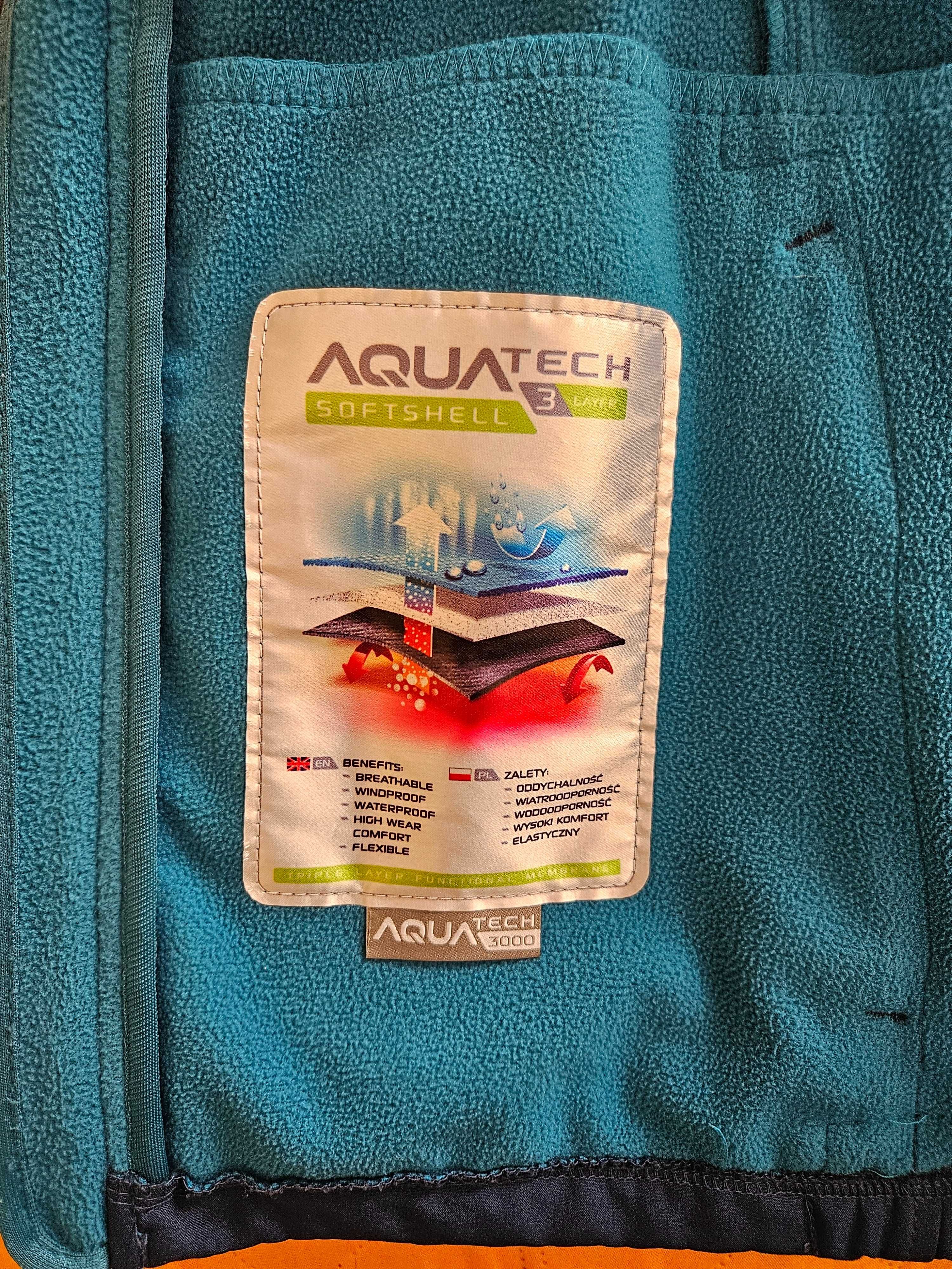 Kurtka softshell i bluzka 4F chłopięca, rozm. 158 cm