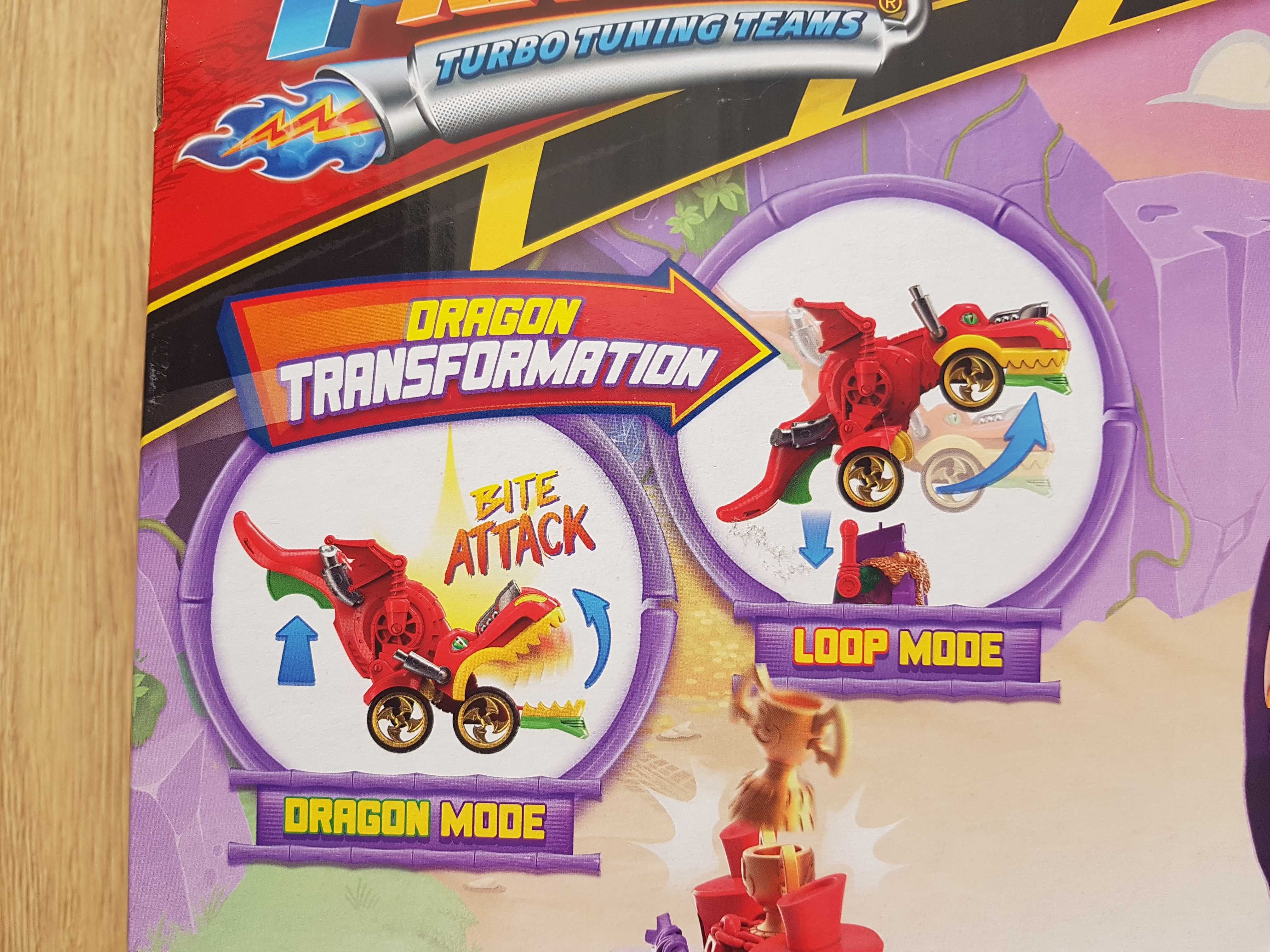 Magic Box T-Racers Dragon Loop Zestaw z wyrzutnią autko + figurka