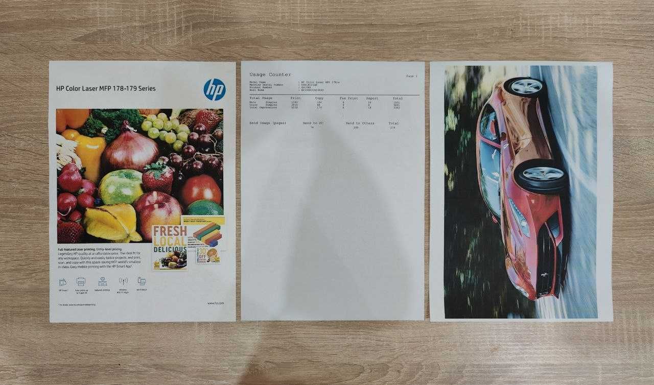 Лазерный цветной сетевой с Wi-Fi МФУ HP Color Laser MFP 178nwg +кабели