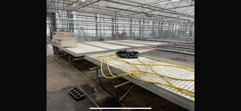 Stoły 166x460 uprawowe/rozsadowe/wystawowe