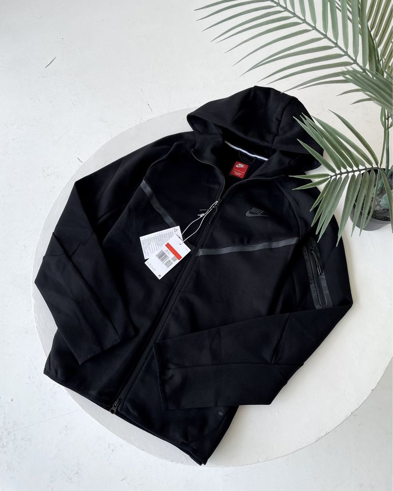Зіп-худі Nike Tech Fleece чорний/ худі найк теч чорний/ кофта найк теч