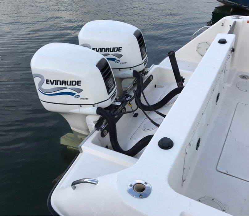 2 silniki zaburtowe EVINRUDE 150 fuel injection KOMPLET