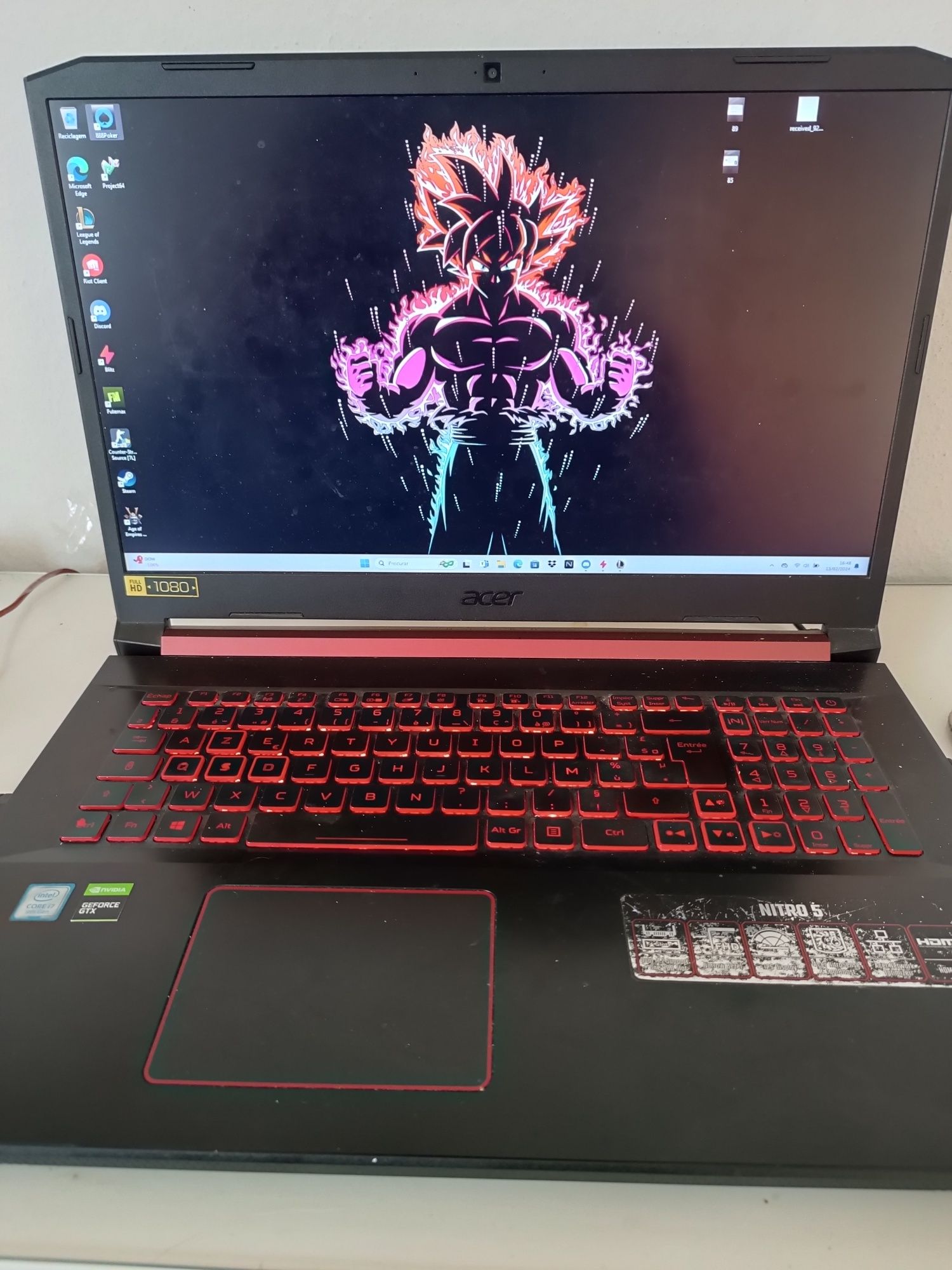 Acer nitro 5 GTX i7 9th Gen negociável