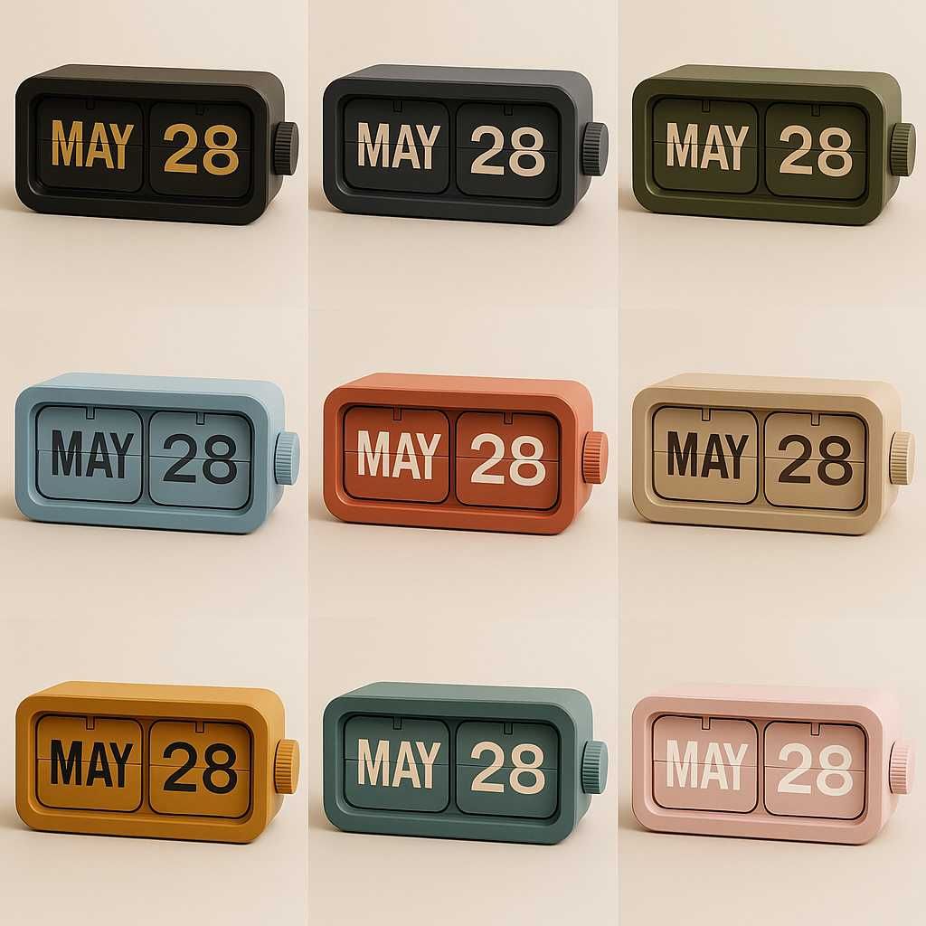 Calendário rotativo manual