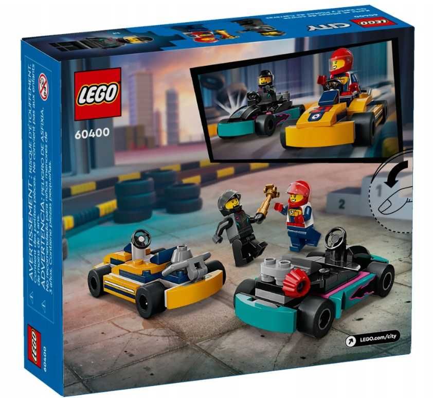 LEGO CITY 60400 Gokarty i kierowcy wyścigowi