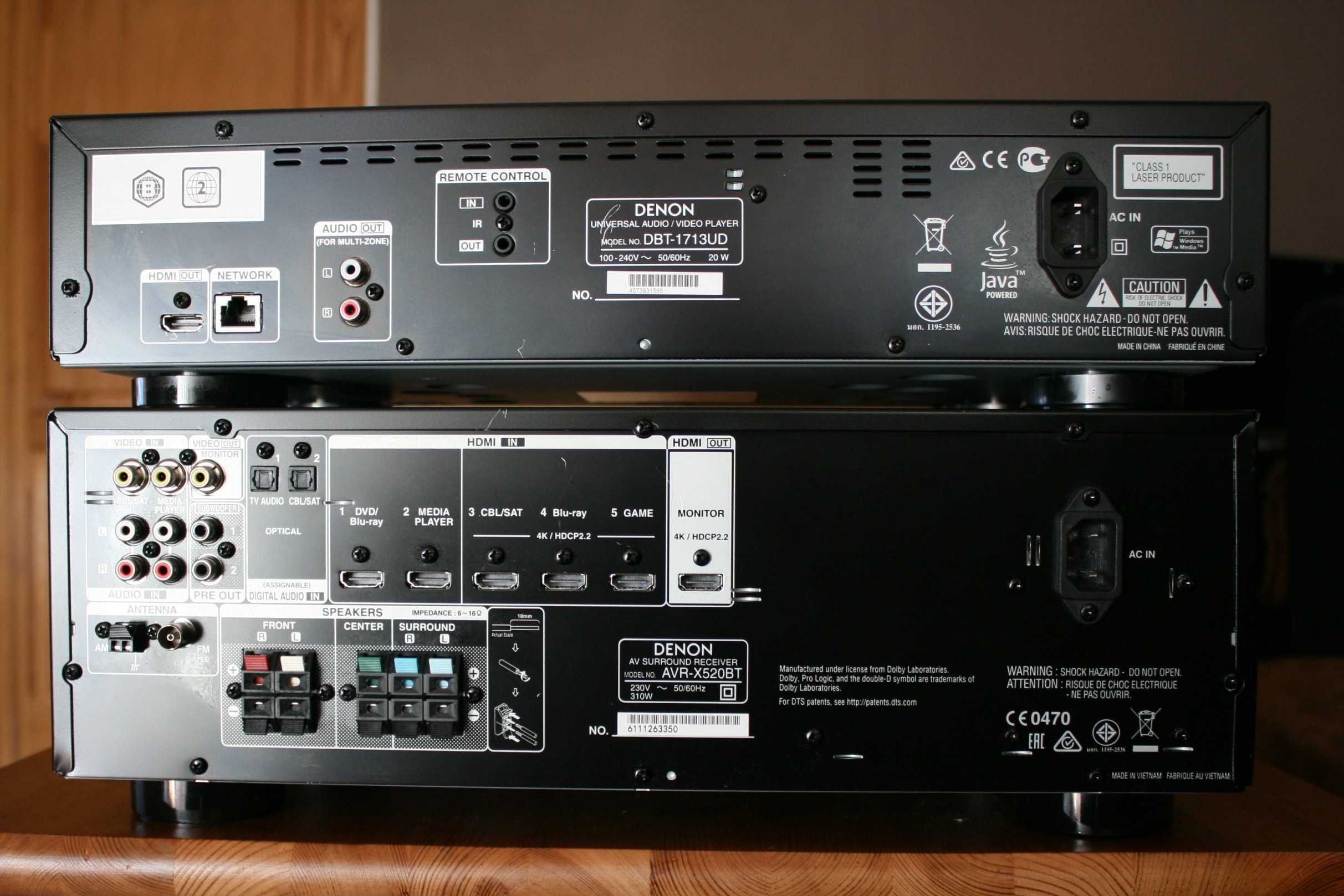 Amplituner Denon X 520 BT Bluetooth wzmacniacz kino domowe