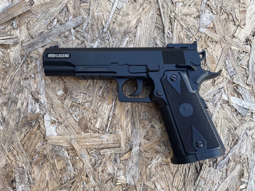 PISTOLA 1911 CO2 ESFERA 4.5MM AÇO TIRO DESPORTIVO ENVIO GRÁTIS