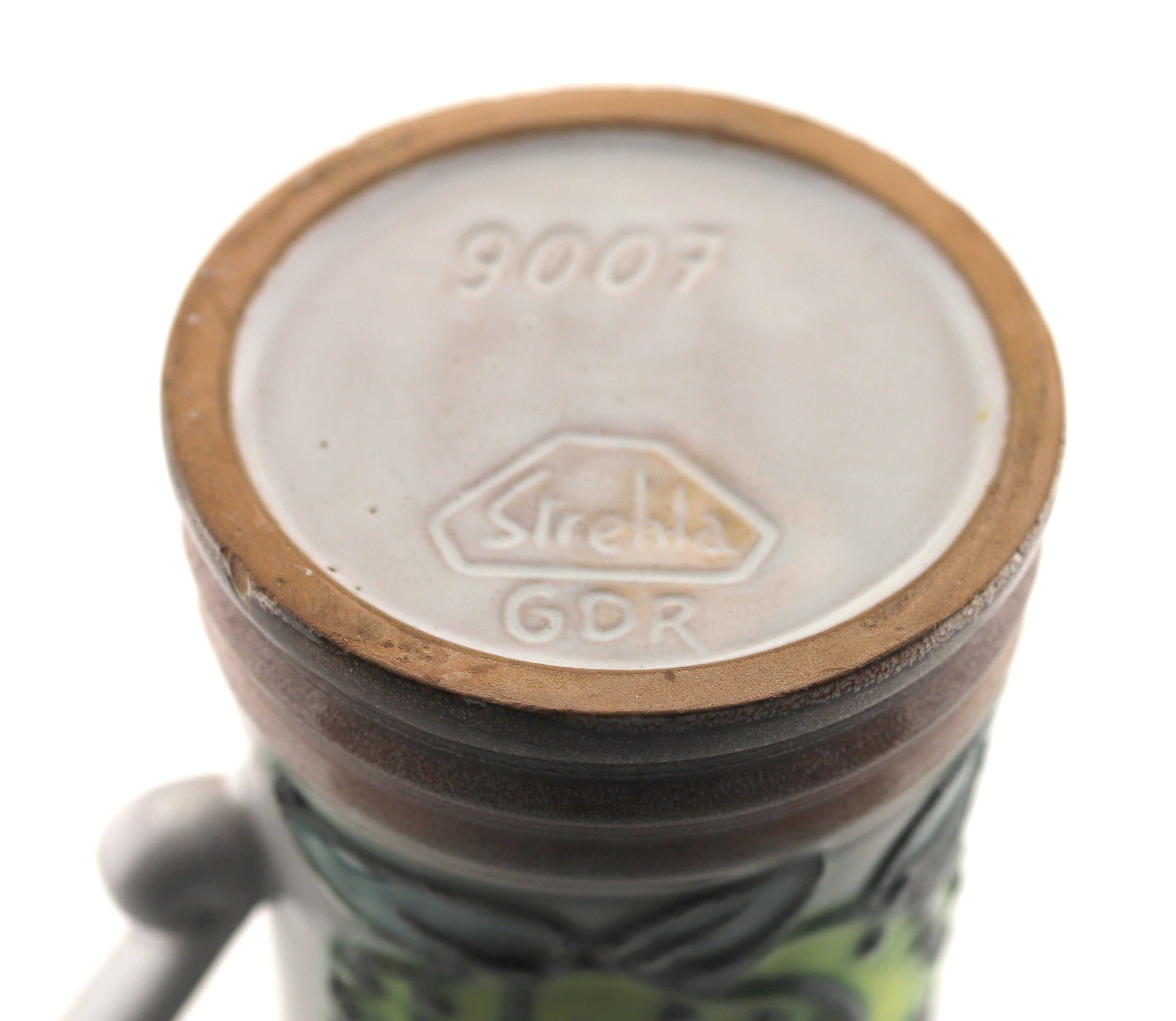 Dzbanek ceramiczny model 9007 Gruszka Strehla Keramik GDR Niemcy 70