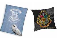 Koc Harry Potter 130x170, poduszka Hogwart herb