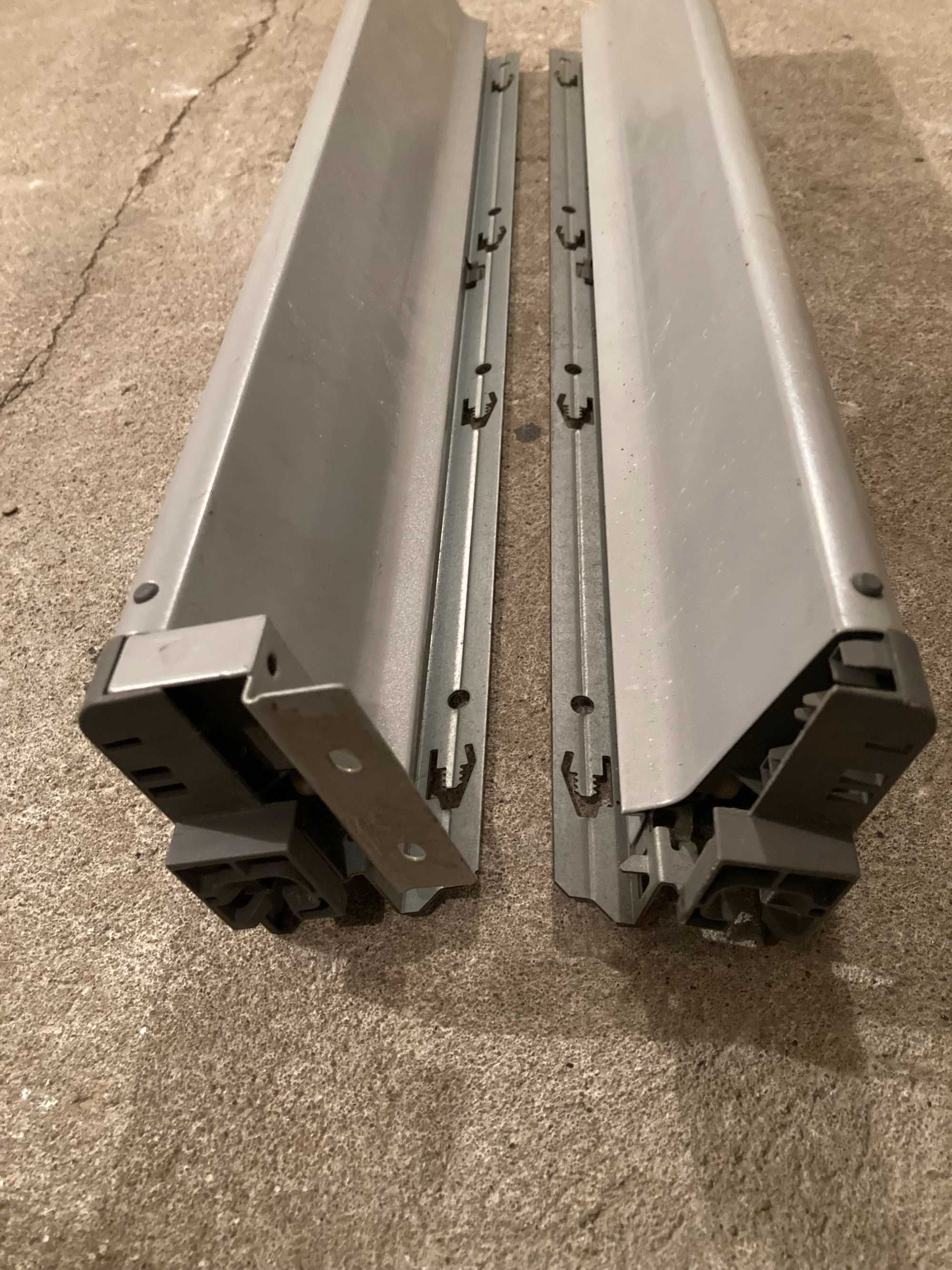 Boki szuflady Tandembox Blum, dł. 500 mm, szare