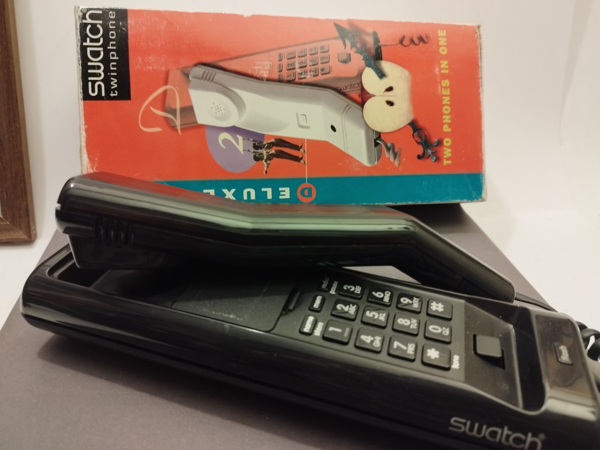 Telefon Swatch twinphone  lata 80  vintage retro prl vintage