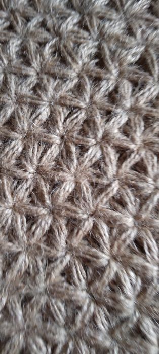 Individual de mesa de crochet em juta