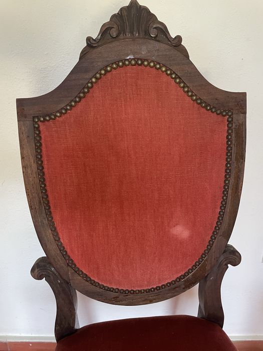 2 cadeiras vintage+espelho cabeceira