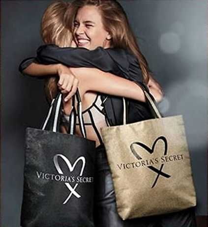 Victoria's Secret Golden Shimmer Tote Bag