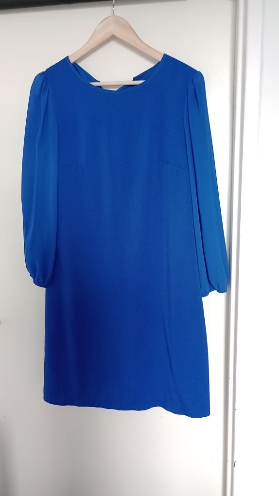 Niebieska sukienka chabrowa sukienka r. 38