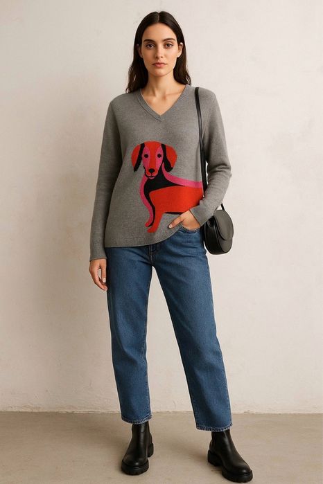 Жіночий кашеміровий светр Marc Cain сірий