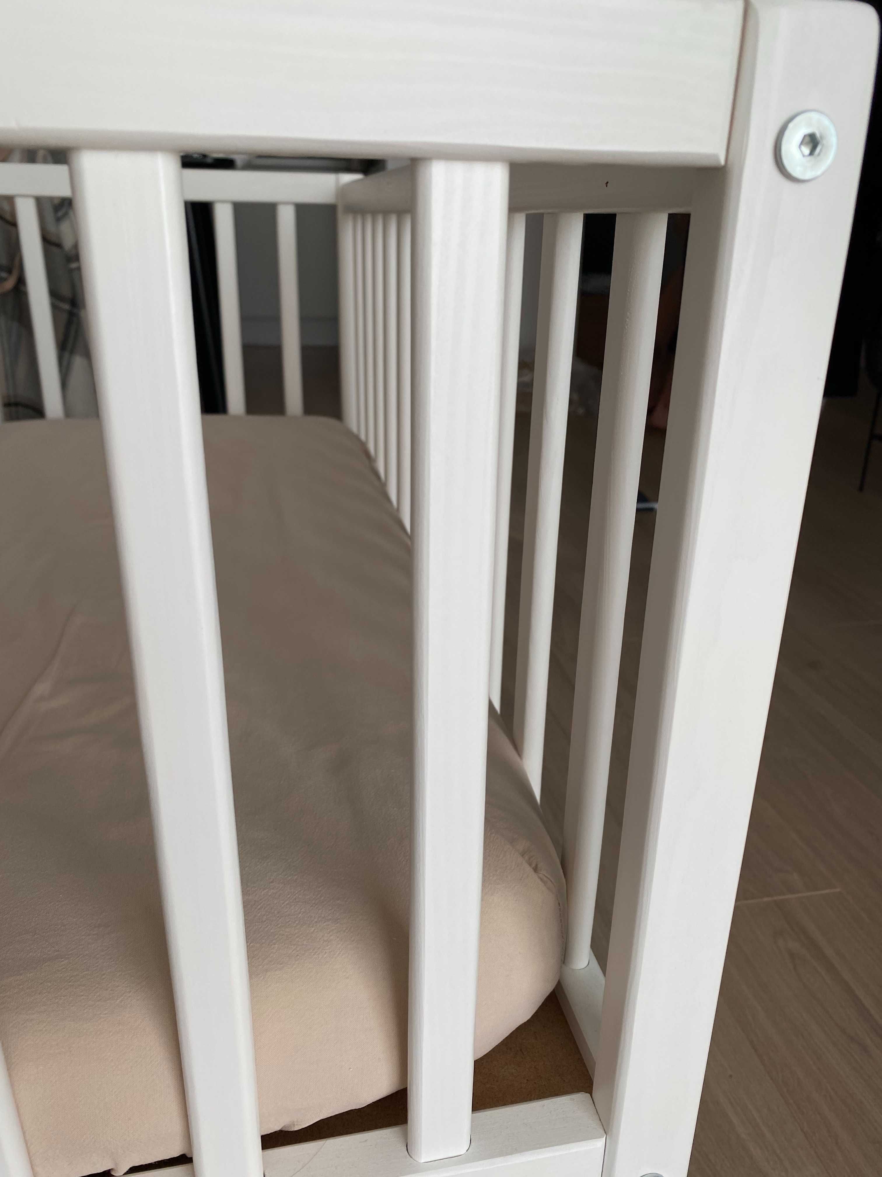 Mini- łóżeczko Bedside Crib 90×40 WOODIES + MATERAC + DODATKI