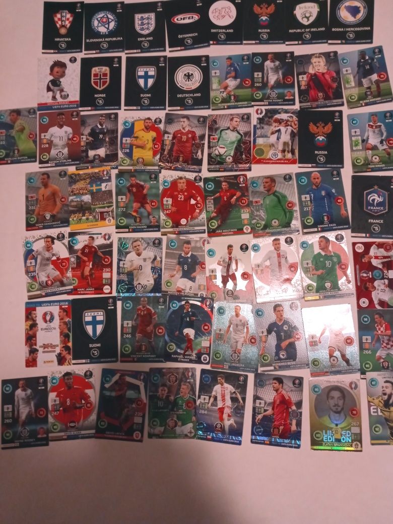 Karty pikarskie naklejki Panini ogromny zestaw