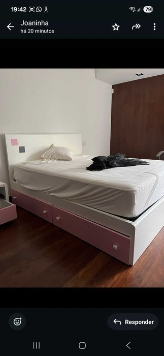 Cama e colchão novos