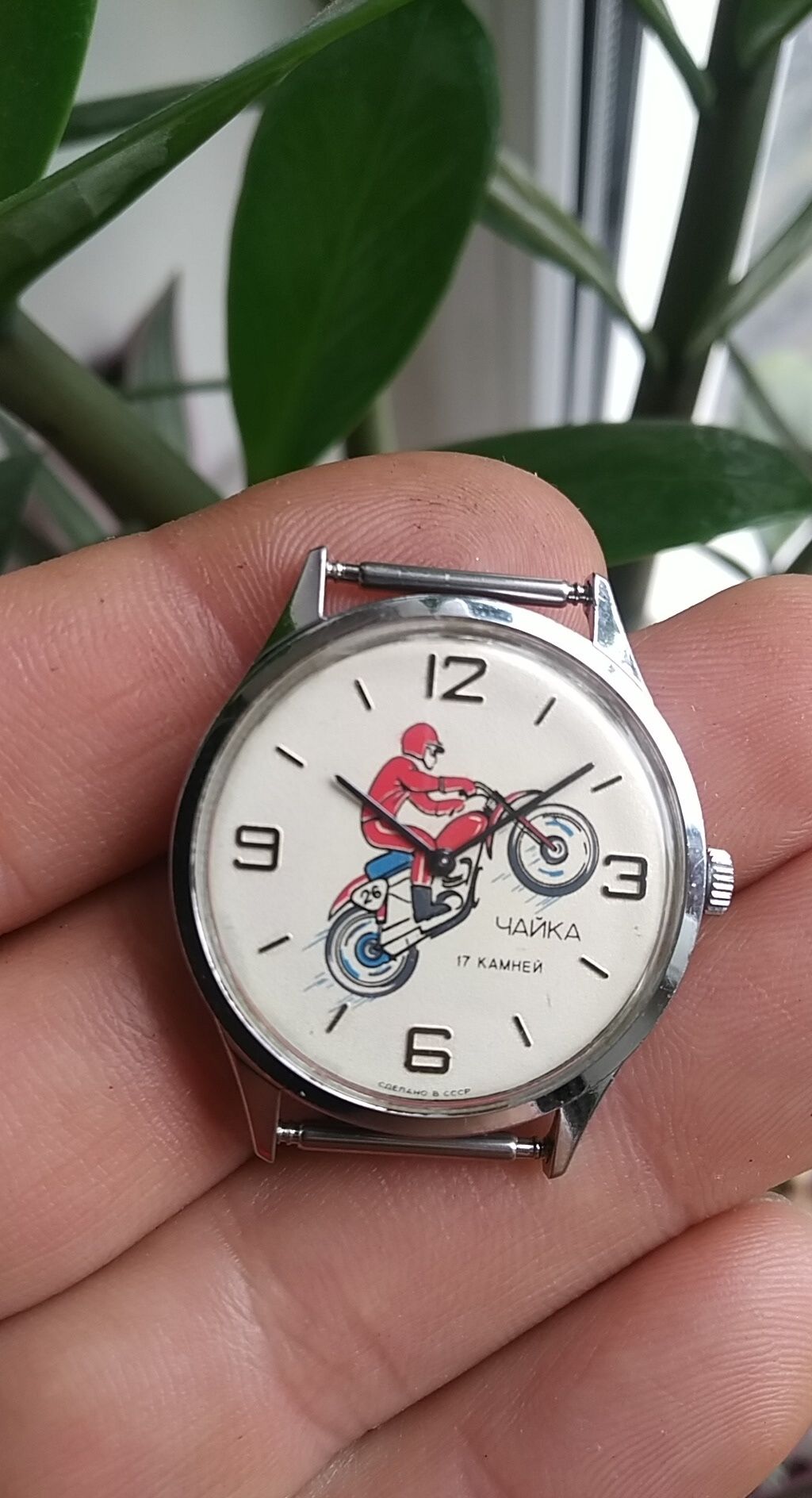 КОЛЛЕКЦИЯ!!! Часы Чайка "Мотоциклист" СССР