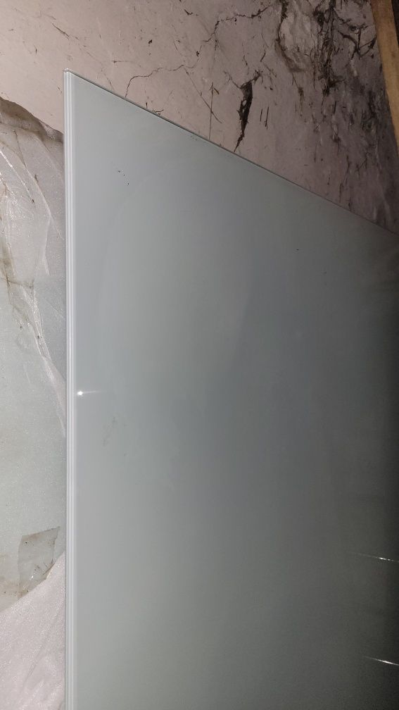 Blat szklany mleczny kare design