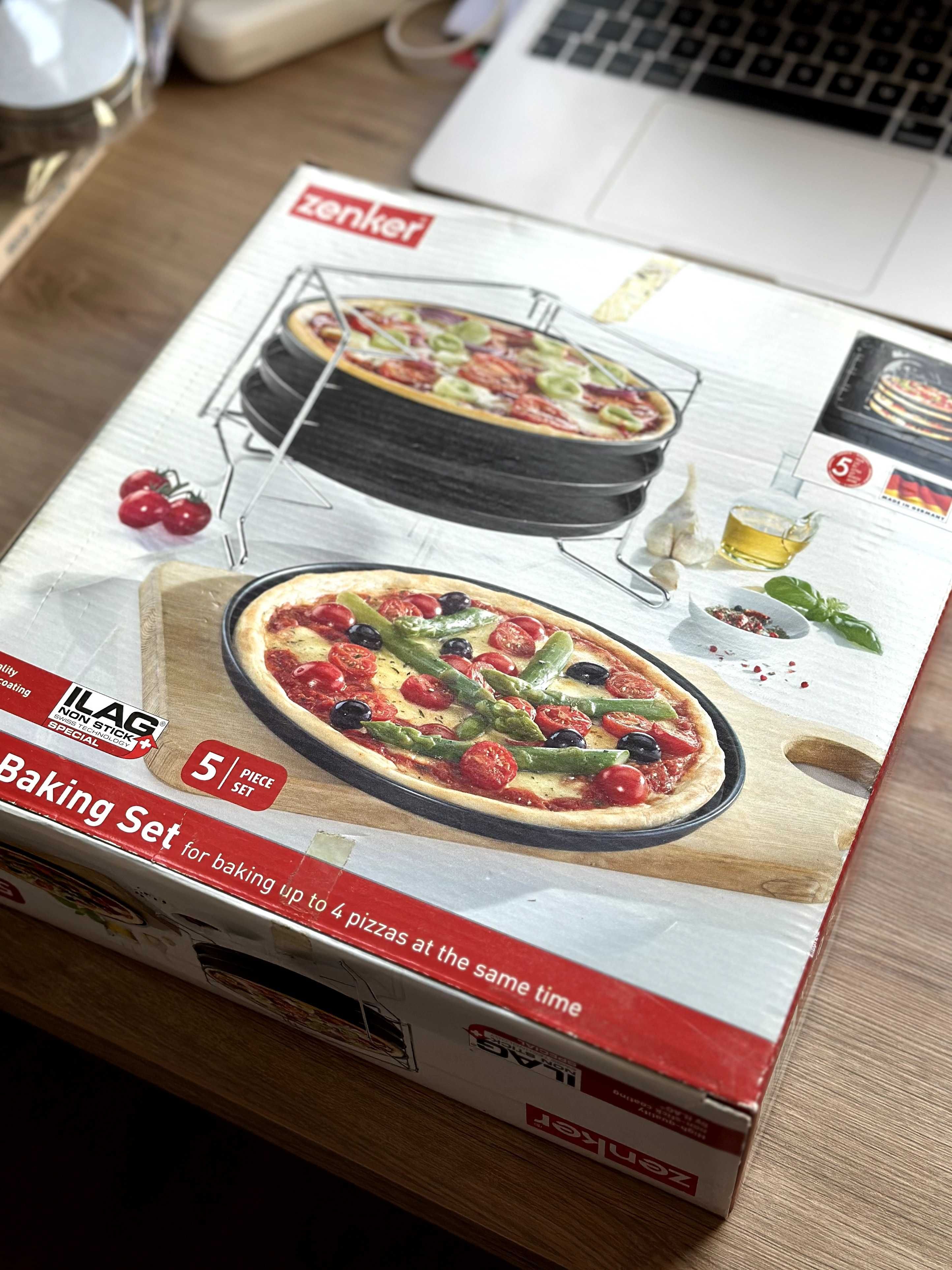 Zestaw 4 blach do pieczenia PIZZY ZENKER (nowy)