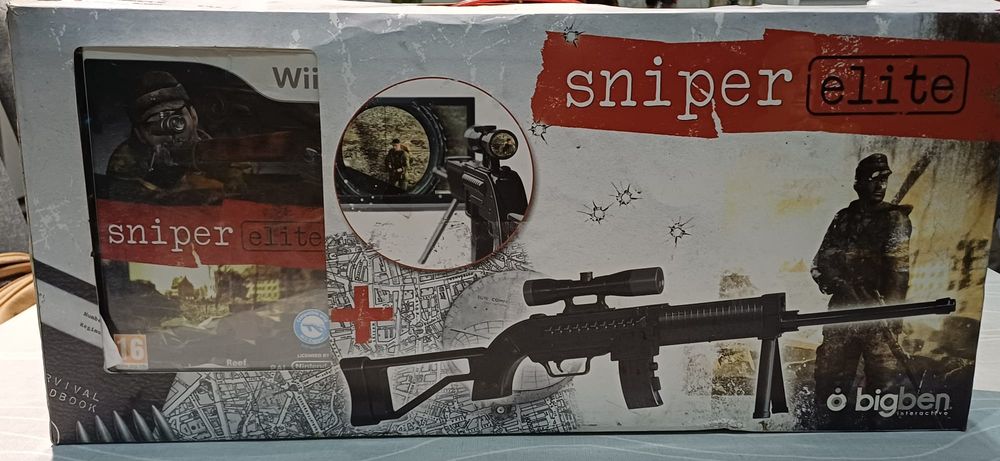 Sniper Elite Wii jogo + arma