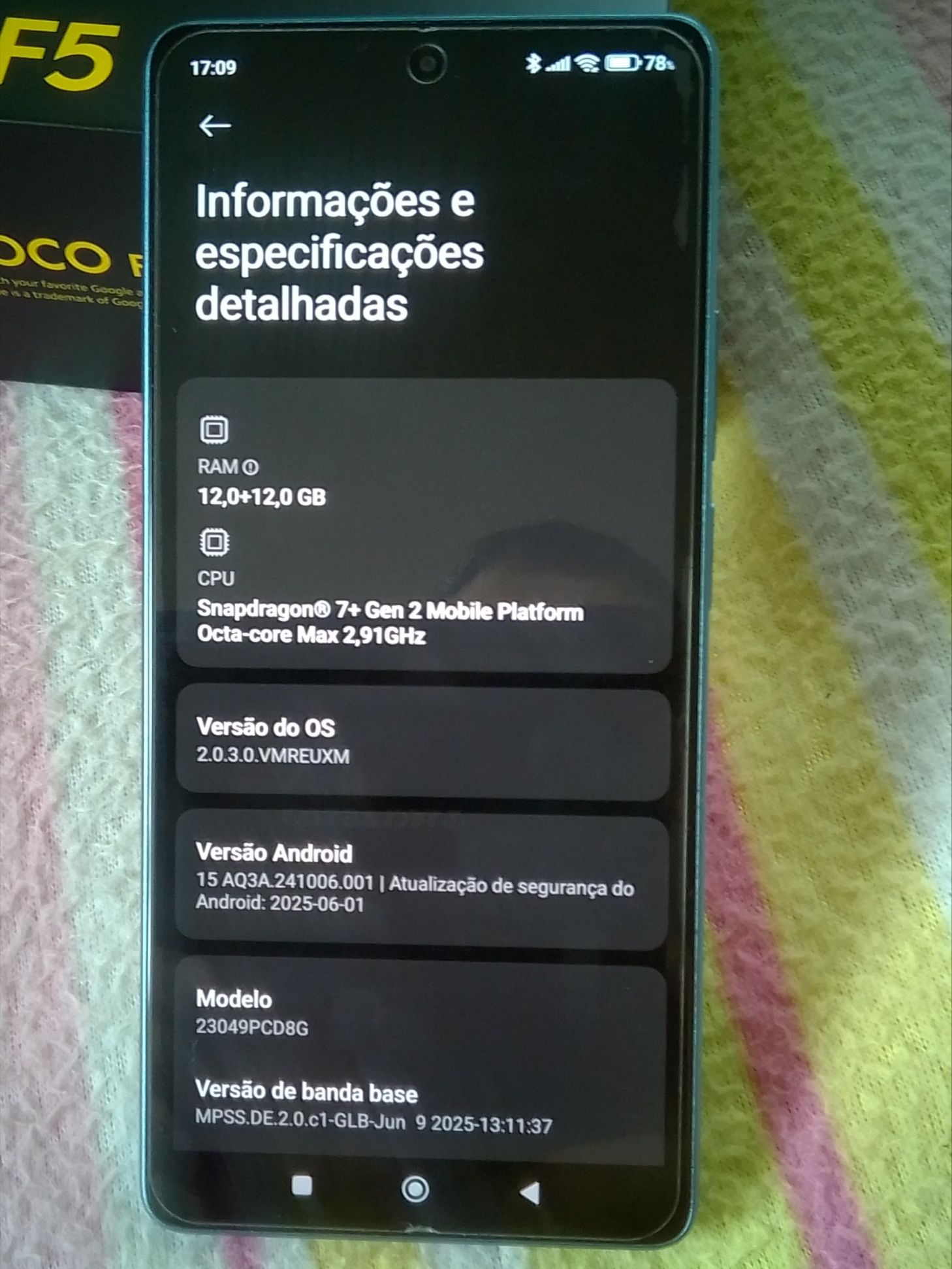 Poco F5 -  12/256GB