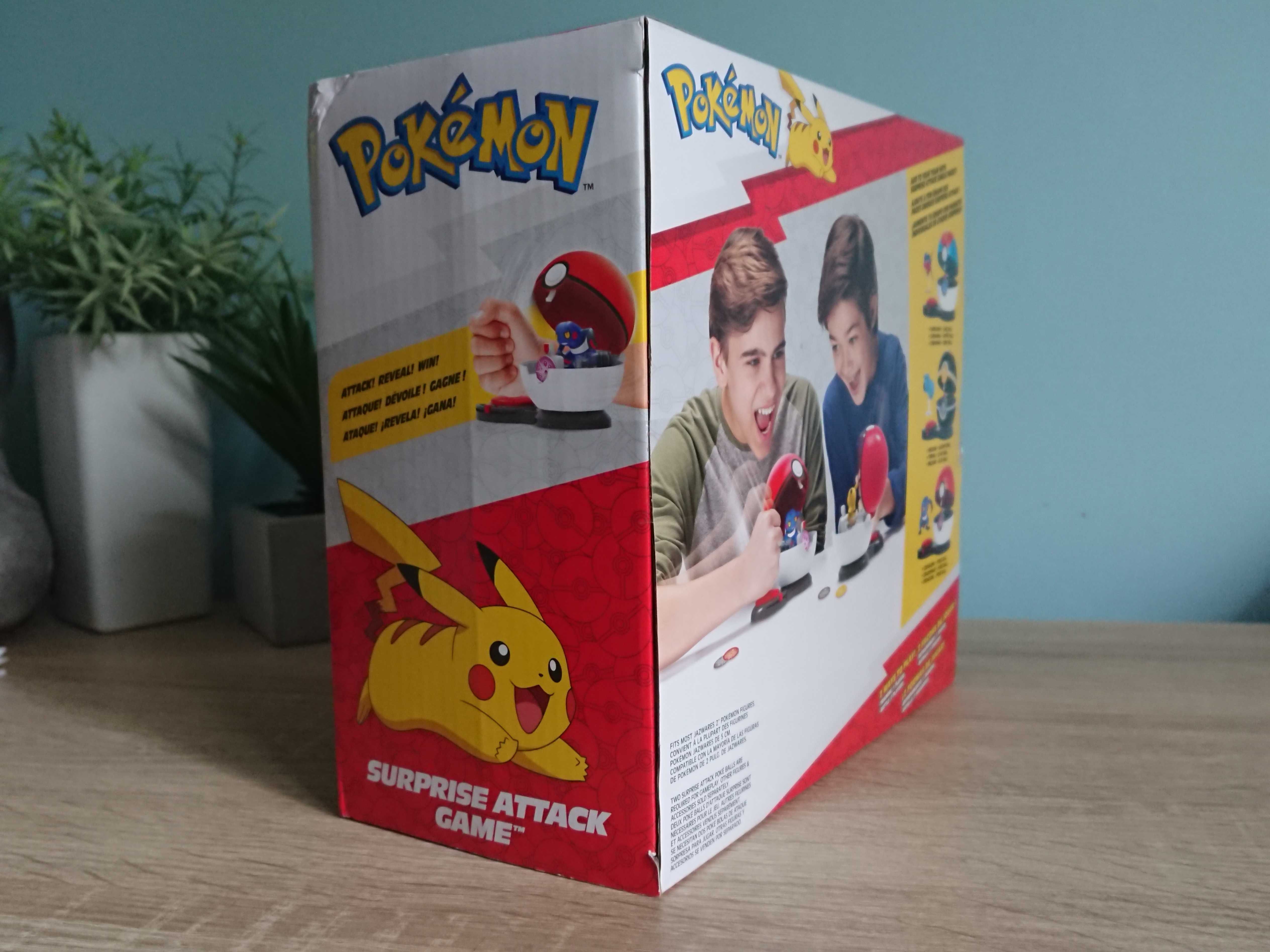 Zestaw Pokemon Surprise Attack Game + 4 figurki