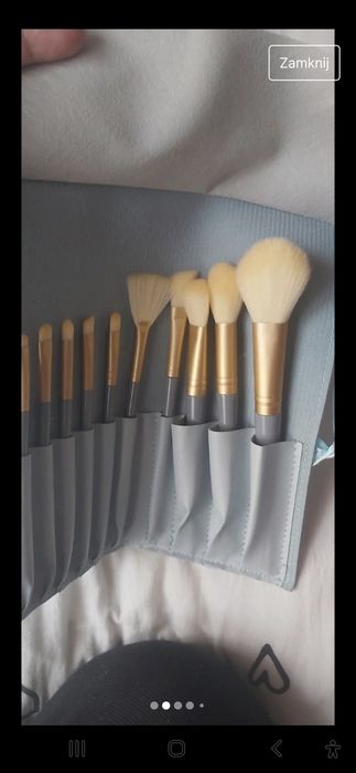 Nowy komplet  pędzli do makijażu