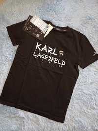 Nowe męskie koszulki Karl Lagerfeld czarne s-xxl