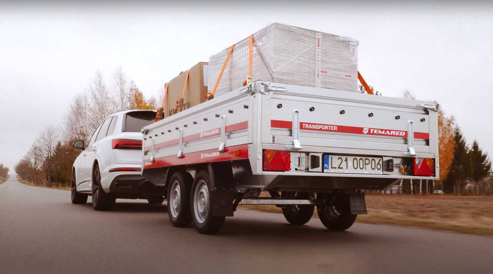 TEMARED TRANSPORTER 3015/2 - nowa przyczepka 304 x 151 cm - dostawa